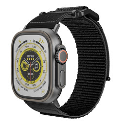 Tech-Protect Scout dirželis, skirtas Apple Watch 4/ 5/ 6/ 7/ 8/ 9/ SE/ Ultra 1/ 2 (42/ 44/ 45/ 49 mm) – juodas
