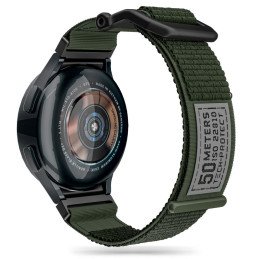 Tech-Protect Scout dirželis, skirtas Samsung Galaxy Watch 4/ 5/ 5 Pro/ 6/ 7/ FE – tamsiai žalia