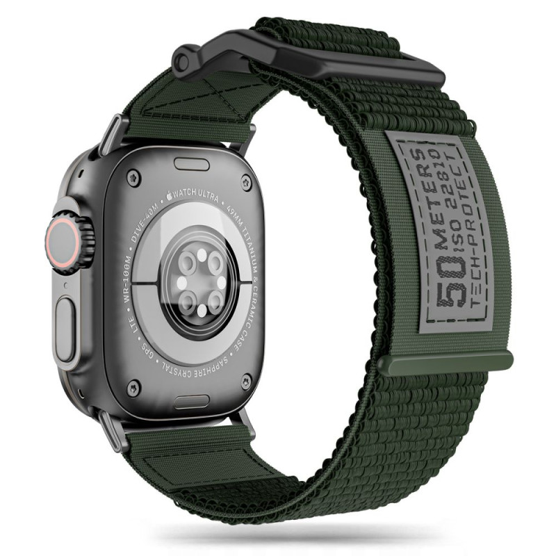 Tech-Protect Scout dirželis, skirtas Apple Watch 4 / 5 / 6 / 7 / 8 / 9 / SE / Ultra 1 / 2 (42/ 44/ 45/ 49 mm) - tamsiai ...