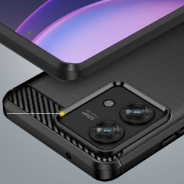 Tech-Protect TPUCarbon dėklas, skirtas Motorola Edge 40 Neo - juodas