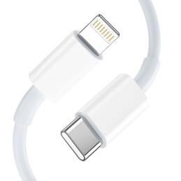 Tech-Protect C35W 2x USB-C PD 35W tinklo įkroviklis su USB-C / Lightning laidu - baltas