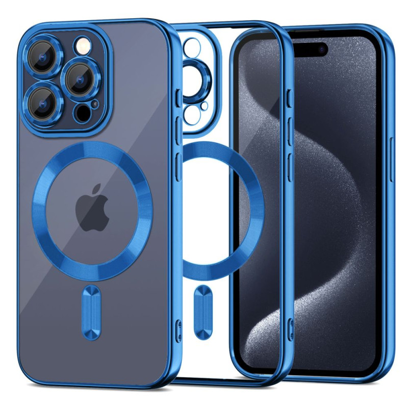 Tech-Protect MagShine Line MagSafe dėklas iPhone 15 Pro - tamsiai mėlynas