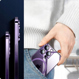 Tech-Protect MagShine Line MagSafe dėklas iPhone 15 - mėlynas