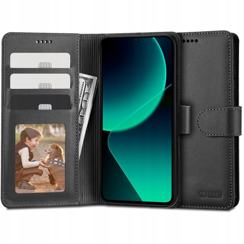 Tech-Protect Wallet dėklas, skirtas Xiaomi 13T / 13T Pro - juodas