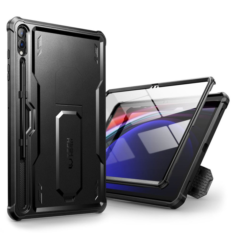 Tech-Protect Kevlar Pro dėklas, skirtas Samsung Galaxy Tab S9+ 12,4" X810 / X816B - juodas
