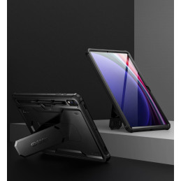 Tech-Protect Kevlar Pro dėklas, skirtas Samsung Galaxy Tab S9+ 12,4" X810 / X816B - juodas