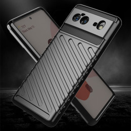 Thunder Case, lankstus šarvuotas dėklas, Google Pixel 6 dangtelis, juodas