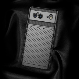 Thunder Case, lankstus šarvuotas dėklas, Google Pixel 6 dangtelis, juodas
