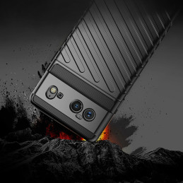Thunder Case, lankstus šarvuotas dėklas, Google Pixel 6 dangtelis, juodas