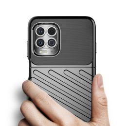 Thunder Case lankstus šarvuotas dangtelis, skirtas Motorola Moto G100 / Edge S juodas