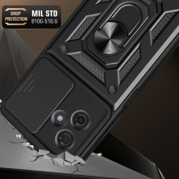 Tech-Protect CamShield Pro dėklas, skirtas Motorola Moto G54 5G / G54 5G Power Edition – juodas