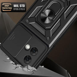 Tech-Protect CamShield Pro dėklas, skirtas Motorola Moto G84 5G - juodas
