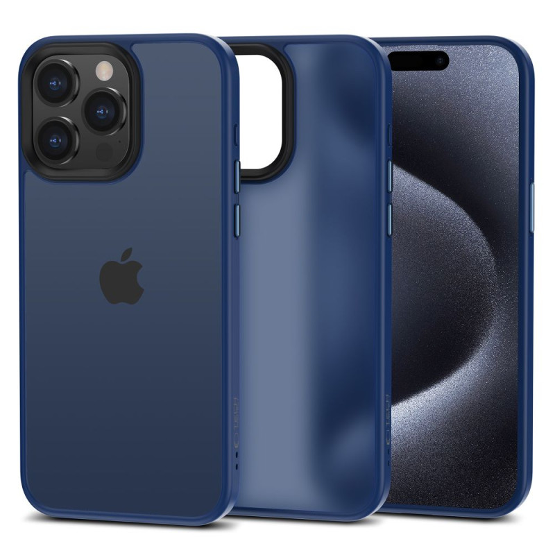Tech-Protect MagMat dėklas iPhone 15 Pro - tamsiai mėlynas matinis