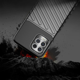 Thunder Case lankstus šarvuotas dangtelis, skirtas Motorola Moto G100 / Edge S juodas