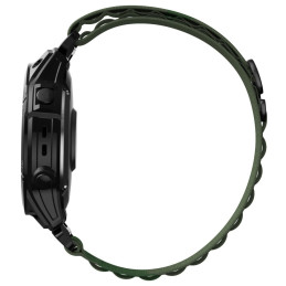 Tech-Protect Nylon Pro dirželis, skirtas Garmin Fenix 5/ 6/ 6 Pro/ 7 – tamsiai žalias