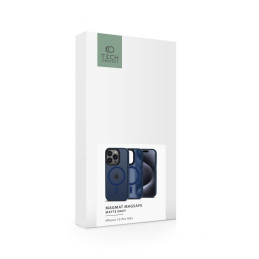 Tech-Protect MagMat MagSafe dėklas iPhone 15 Pro Max - tamsiai mėlynas matinis