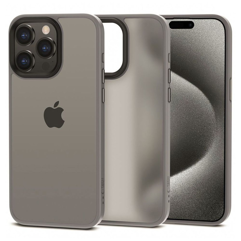 Tech-Protect MagMat dėklas iPhone 15 Pro Max - titano matinis