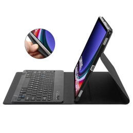 Tech-Protect SC Pen + klaviatūros dėklas su klaviatūra, skirtas Samsung Galaxy Tab S9 FE 10,9" X510 / X516B - juodas