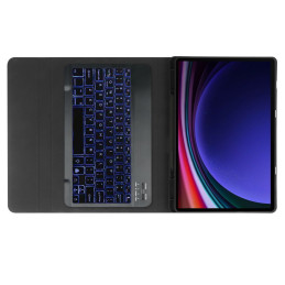 Tech-Protect SC Pen + klaviatūros dėklas su klaviatūra, skirtas Samsung Galaxy Tab S9 FE+ 12,4" X610 / X616B - juodas