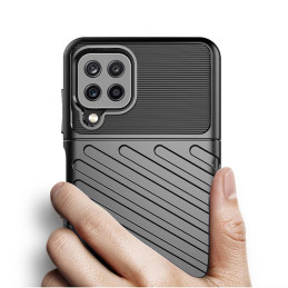 Thunder Case lankstus šarvuotas dėklas Samsung Galaxy A22 4G juodas