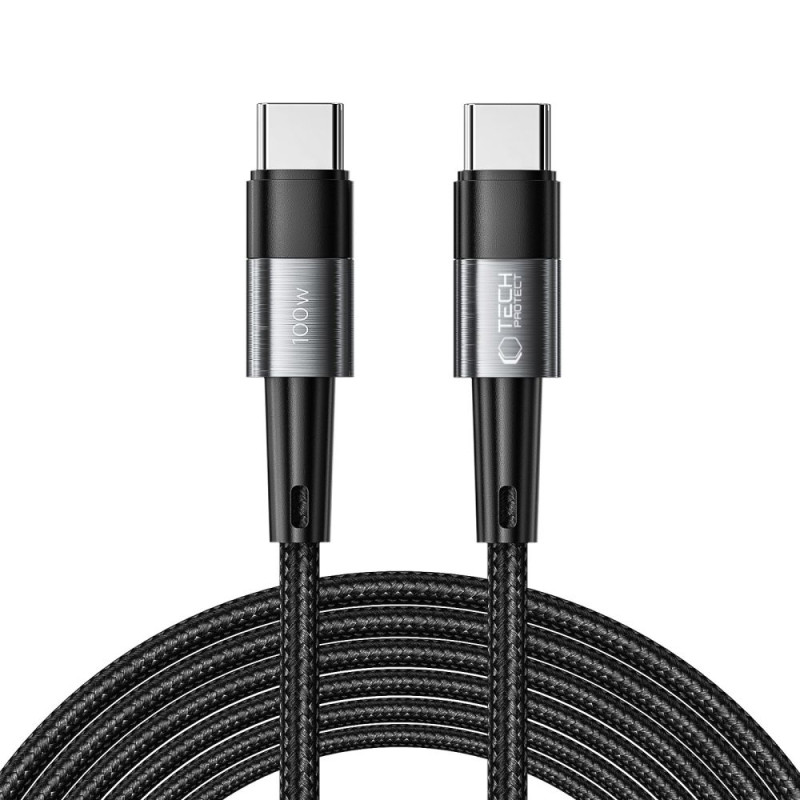 Tech-Protect UltraBoost USB-C / USB-C PD 100W 5A 3m laidas - pilkas