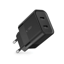 Tech-Protect C20W tinklo įkroviklis 2x USB-C PD 20W - juodas