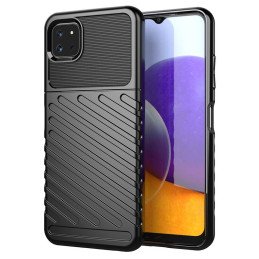 Thunder Case lankstus šarvuotas dėklas Samsung Galaxy A22 5G juodas