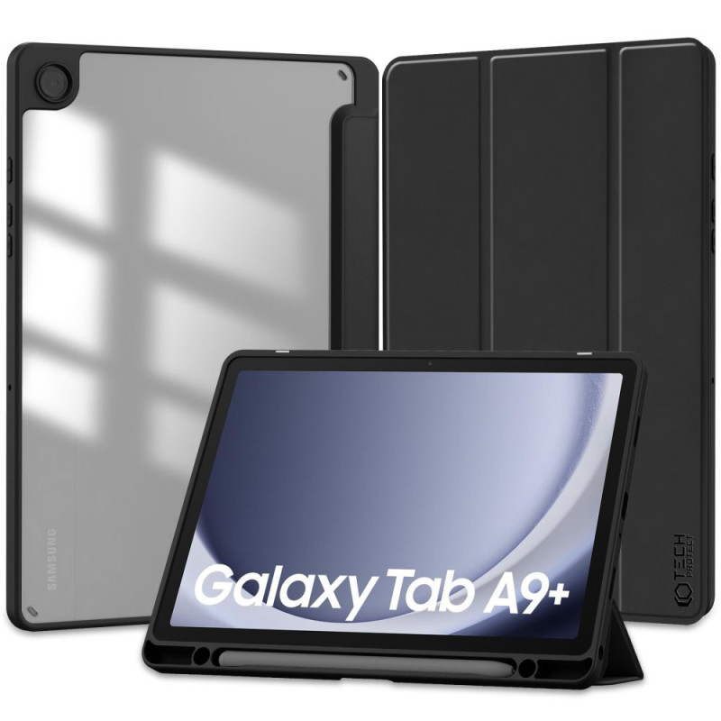 Tech-Protect SC Pen hibridinis dėklas, skirtas Samsung Galaxy Tab A9+ 11" X210 / X215 / X216 - juodas