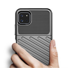 Thunder Case lankstus šarvuotas dėklas Samsung Galaxy A22 5G juodas