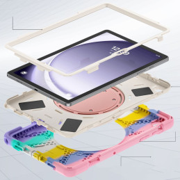Tech-Protect X-Armor dėklas, skirtas Samsung Galaxy Tab A9+ 11" X210 / X215 / X216 - rožinė ir mėlyna