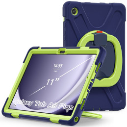 Tech-Protect X-Armor dėklas, skirtas Samsung Galaxy Tab A9+ 11" X210 / X215 / X216 - tamsiai mėlyna ir žalia