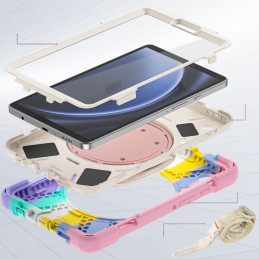 Tech-Protect X-Armor dėklas, skirtas Samsung Galaxy Tab A9 8,7" X110 / X115 - rožinė ir mėlyna