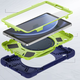Tech-Protect X-Armor dėklas, skirtas Samsung Galaxy Tab A9 8,7" X110 / X115 - tamsiai mėlyna-žalia