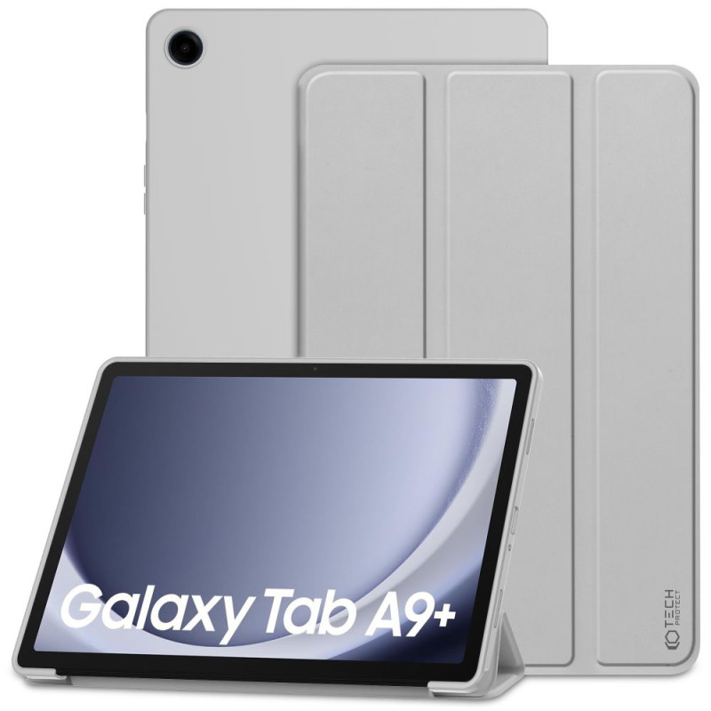 Tech-Protect SmartCase dėklas, skirtas Samsung Galaxy Tab A9+ 11" X210 / X215 / X216 - pilkas