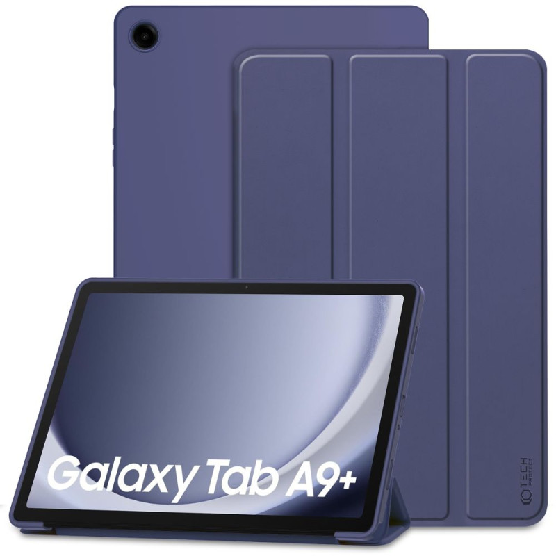 Tech-Protect SmartCase dėklas, skirtas Samsung Galaxy Tab A9+ 11" X210 / X215 / X216 - tamsiai mėlynas