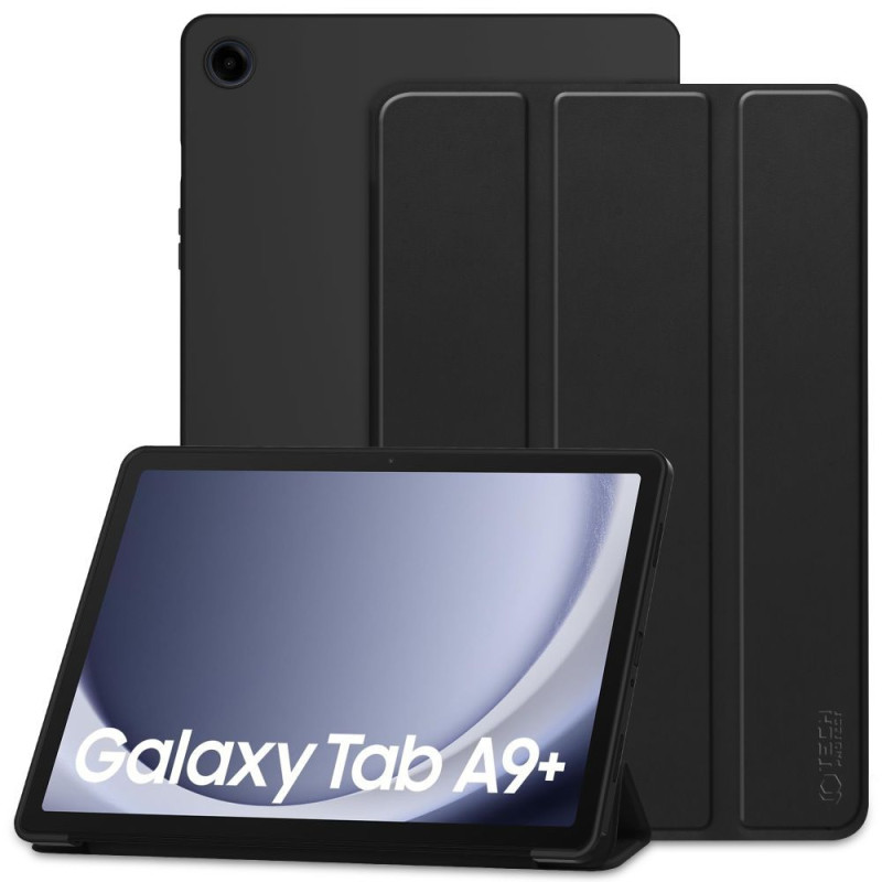 Tech-Protect SmartCase dėklas, skirtas Samsung Galaxy Tab A9+ 11" X210 / X215 / X216 - juodas