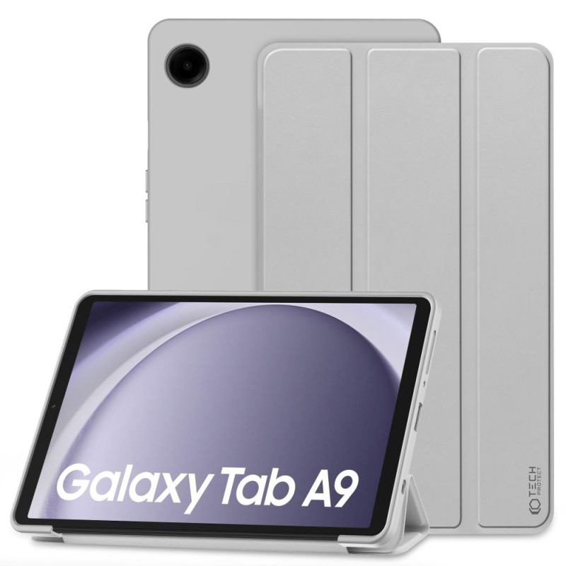 Tech-Protect SmartCase dėklas, skirtas Samsung Galaxy Tab A9 8,7" X110 / X115 - pilkas
