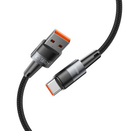 Tech-Protect UltraBoost USB-C / USB-A laidas 66W 6A 0,5m - pilkas