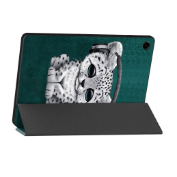 Tech-Protect SmartCase dėklas, skirtas Samsung Galaxy Tab A9+ 11" X210 / X215 / X216 - mėlynas su katinu