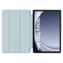 Tech-Protect SmartCase dėklas, skirtas Samsung Galaxy Tab A9+ 11" X210 / X215 / X216 - mėlynas su sakuros gėlėmis
