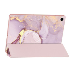 Tech-Protect SmartCase dėklas, skirtas Samsung Galaxy Tab A9+ 11" X210 / X215 / X216 - rožinis marmuras