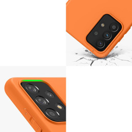 Silicone Case lankstus silikoninis dėklo dangtelis Samsung Galaxy A22 4G juodas