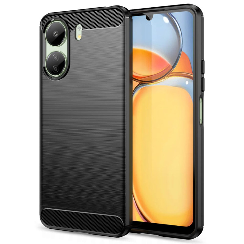 Tech-Protect TPUCarbon dėklas, skirtas Xiaomi Redmi 13C / Poco C65 - juodas