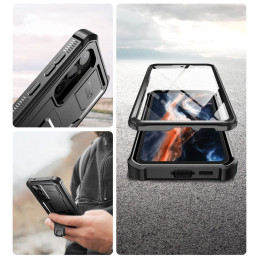 Tech-Protect Kevlar Pro dėklas, skirtas Samsung Galaxy S23 FE - juodas