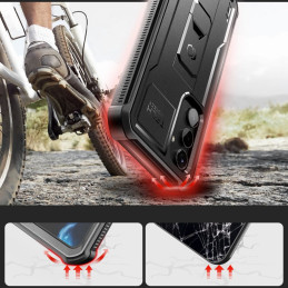 Tech-Protect Kevlar Pro dėklas, skirtas Samsung Galaxy S23 FE - juodas