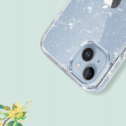 Tech-Protect FlexAir Hybrid dėklas, skirtas Samsung Galaxy S23 FE - skaidrus ir blizgantis