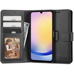 Tech-Protect Wallet dėklas, skirtas Samsung Galaxy A25 5G - juodas