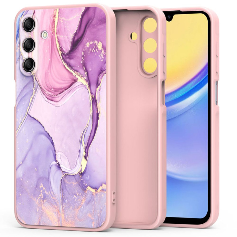 Tech-Protect Mood dėklas, skirtas Samsung Galaxy A15 4G / 5G - rožinis marmuras