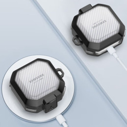 Tech-Protect X-Carbo dėklas, skirtas Samsung Galaxy Buds FE / 2 Pro / 2 / Live / Pro - juodas