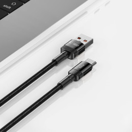 Tech-Protect UltraBoost Evo USB-C / USB-A laidas 100W 5A 0,25m - juodas